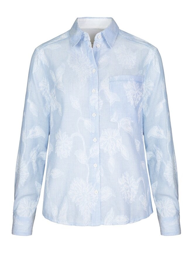 Bianca Blouse Blauw 75008