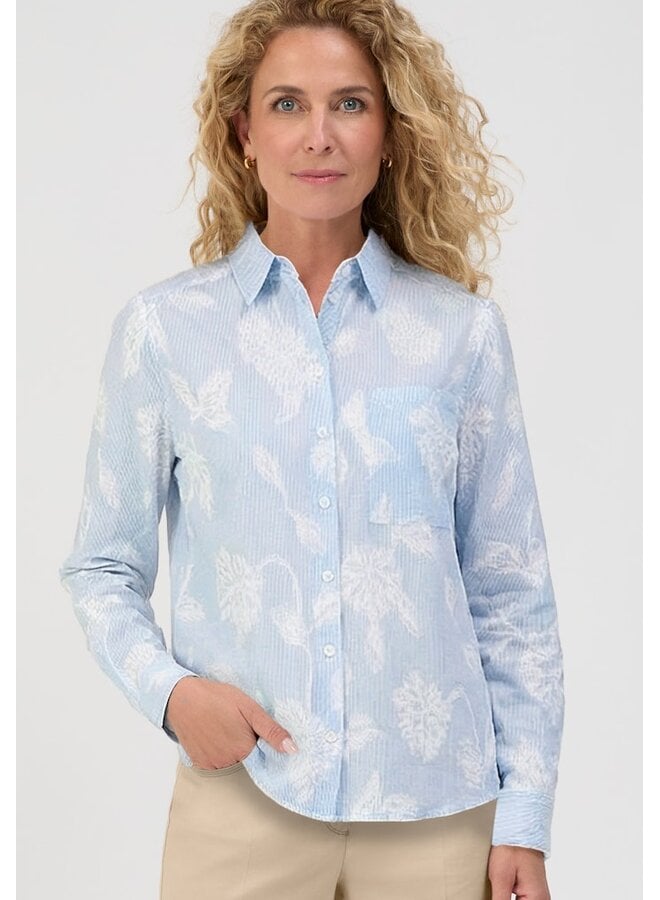 Bianca Blouse Blauw 75008