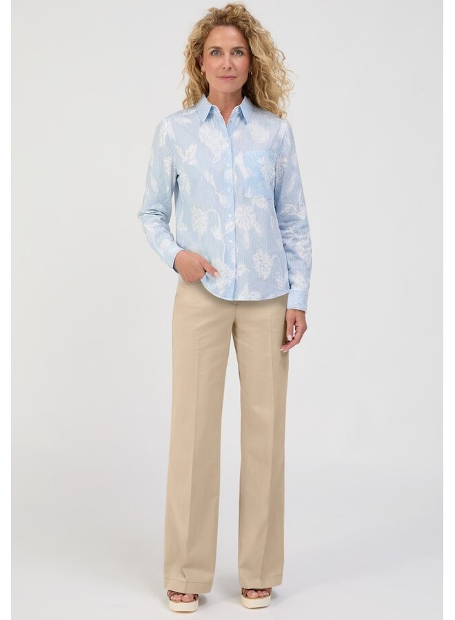 Bianca Blouse Blauw 75008