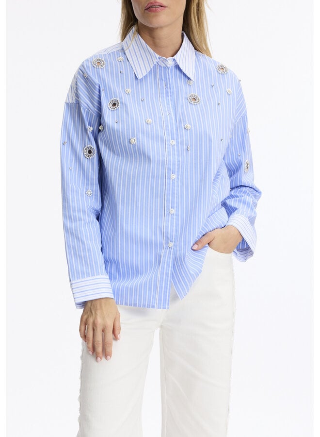 Leo & Ugo Blouse Blauw KE332