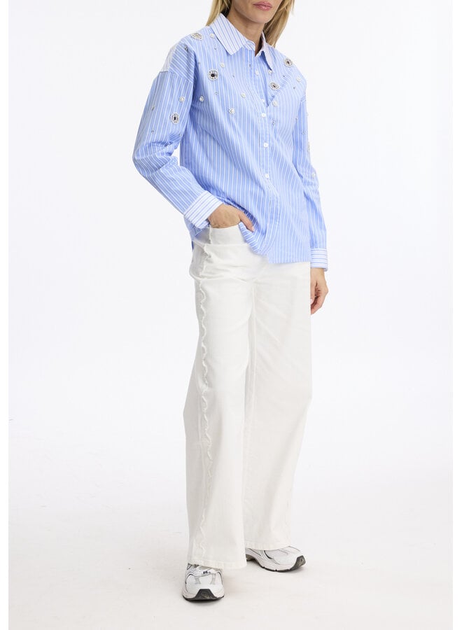 Leo & Ugo Blouse Blauw KE332