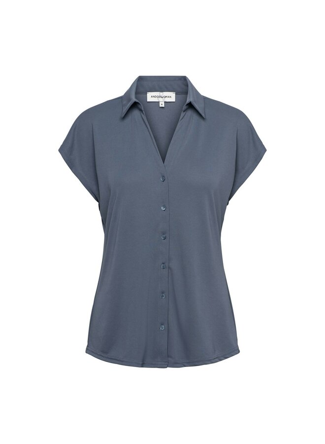 &Co Woman Blouse Jeansblauw Valeta BL434