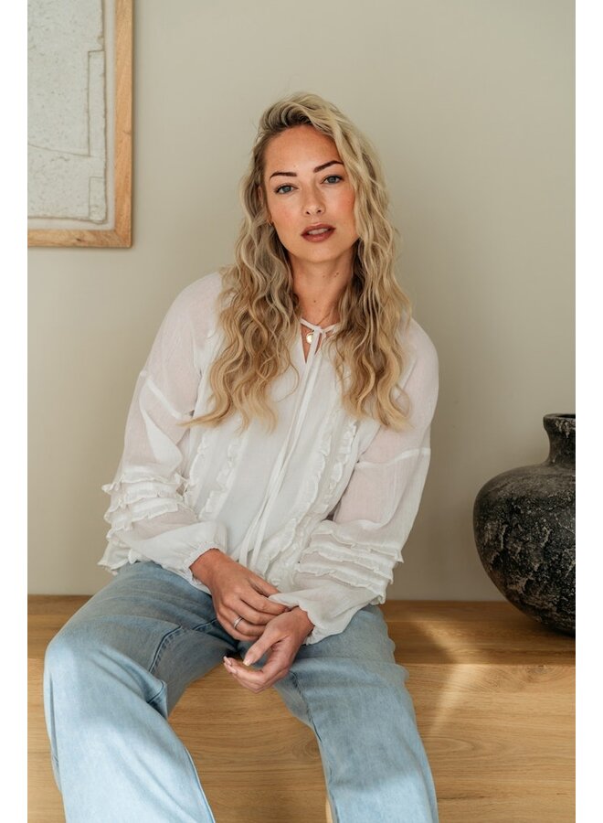 &Co Woman Blouse Offwhite Willeke BL424