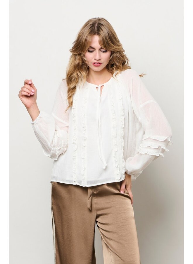 &Co Woman Blouse Offwhite Willeke BL424