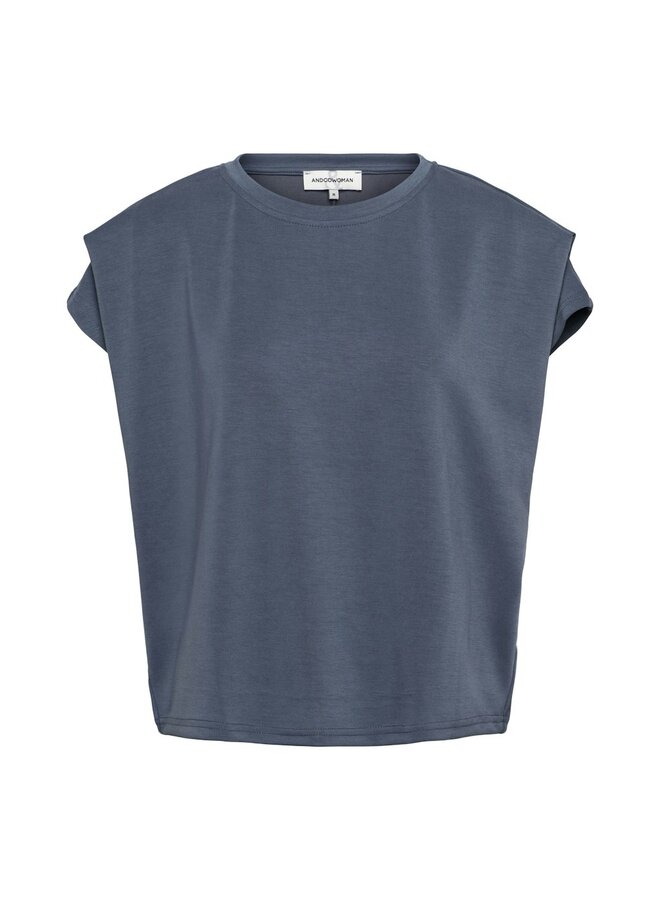 &Co Woman Shirt Jeansblauw Danae TO349