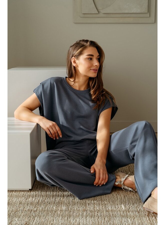 &Co Woman Shirt Jeansblauw Danae TO349&Co Woman Shirt Jeansblauw Danae TO349