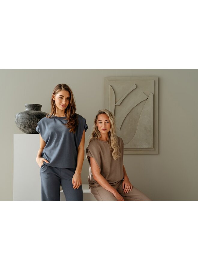 &Co Woman Shirt Jeansblauw Danae TO349&Co Woman Shirt Jeansblauw Danae TO349