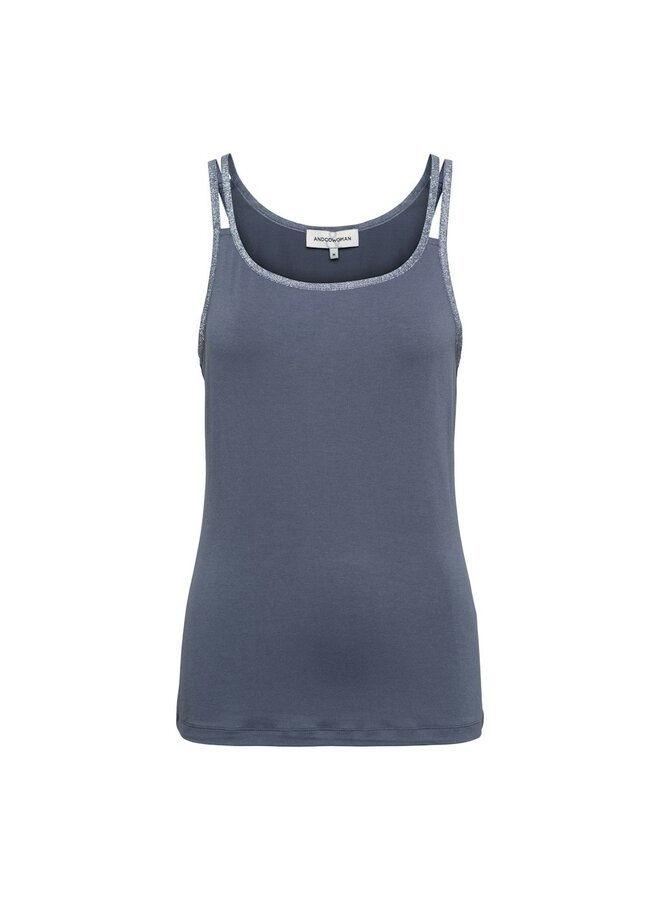 &Co Woman Top Jeansblauw Selly SG112