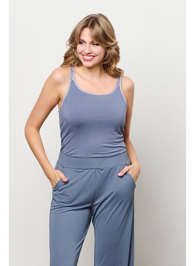 &Co Woman Top Jeansblauw Selly SG112