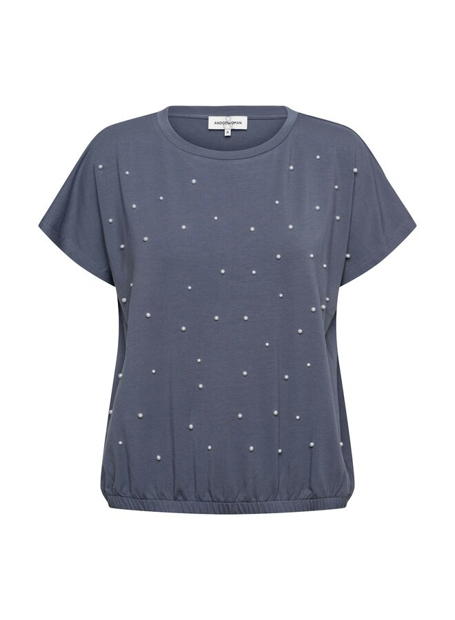 &Co Woman Shirt  Jeansblauw Therese TS141