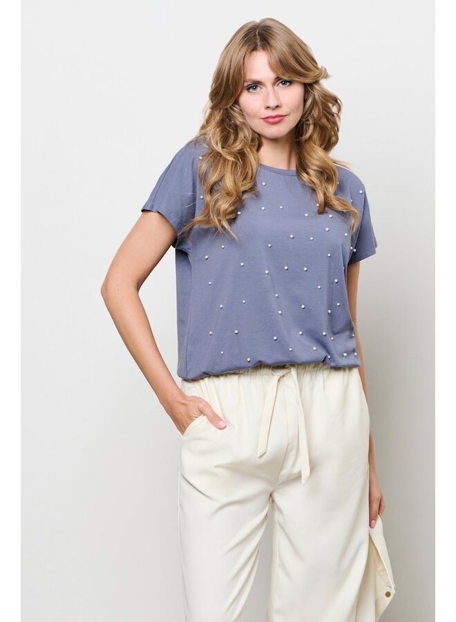 &Co Woman Shirt  Jeansblauw Therese TS141