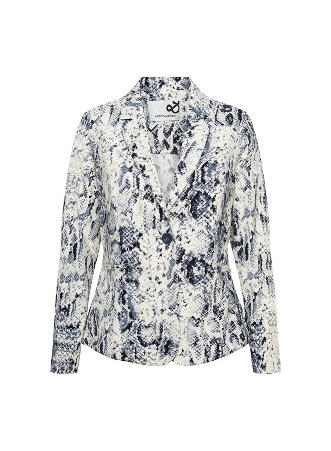 &Co Woman Blazer Jeansblauw Pammy BZ181