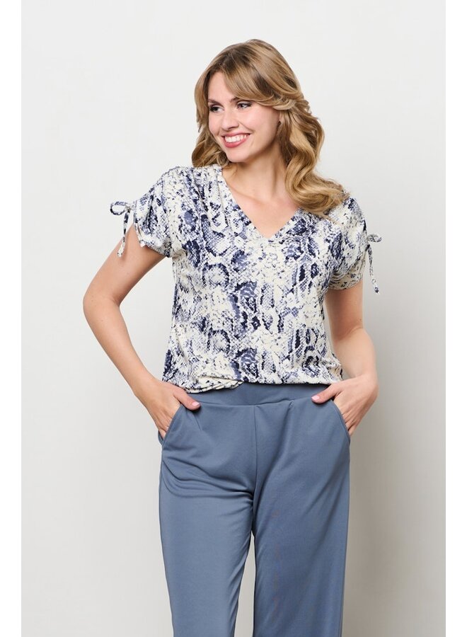 & Co Woman Shirt Jeansblauw Viana-TO351