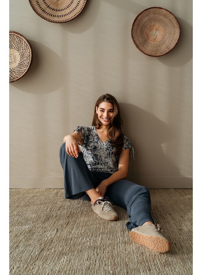 & Co Woman Shirt Jeansblauw Viana-TO351