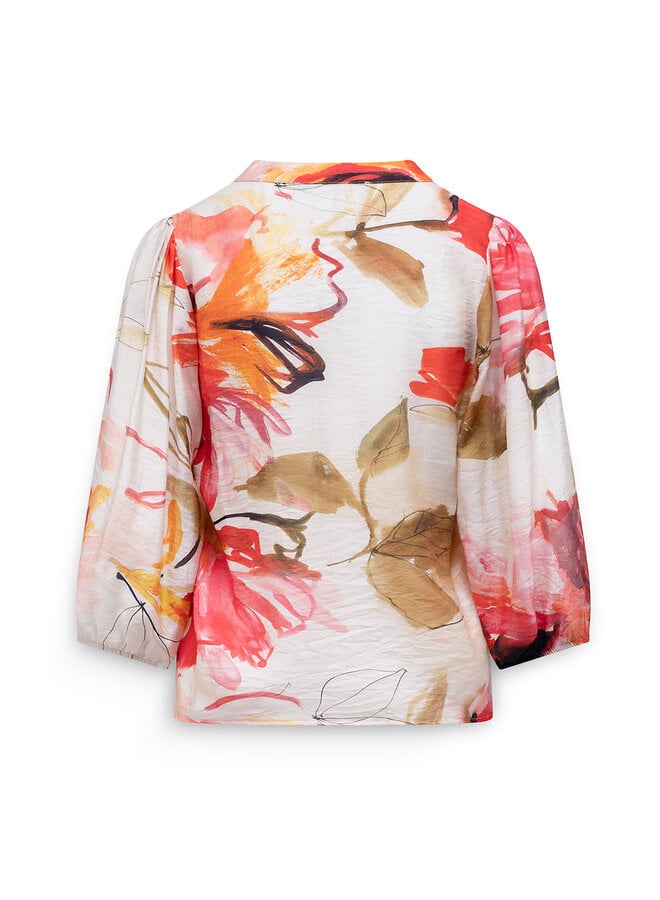 Label Dot Blouse Ivoor Aman