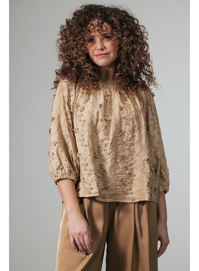 Label Dot Blouse Hazelnoot Angel