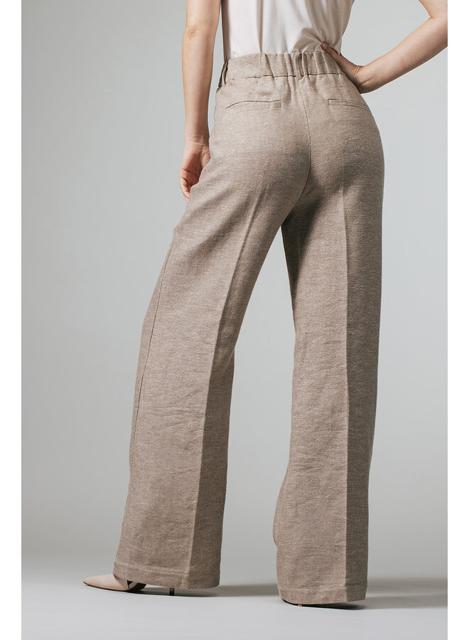 Label Dot Broek Taupe Roxanne