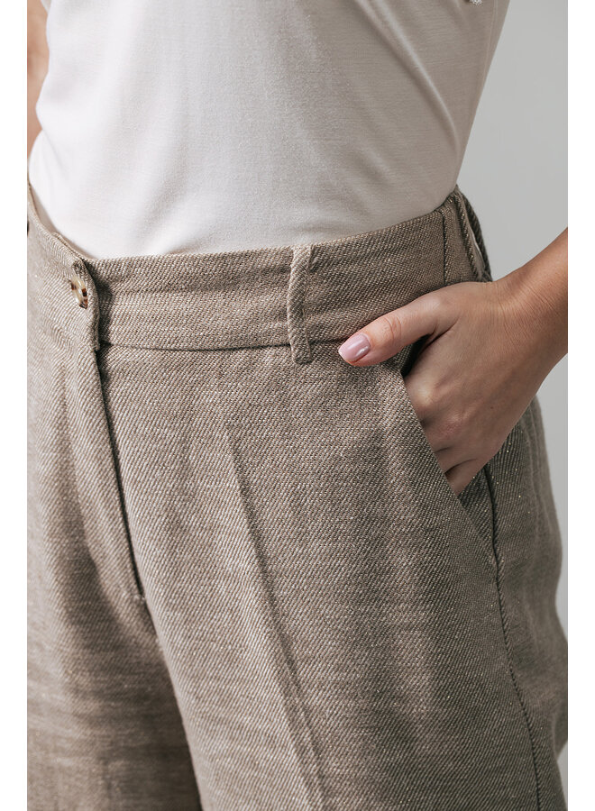 Label Dot Broek Taupe Roxanne