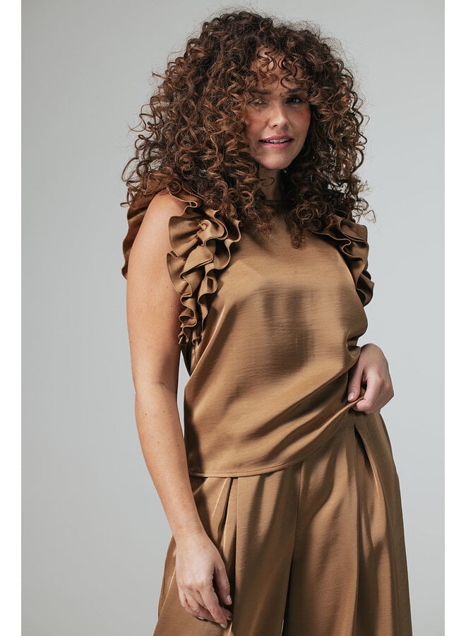 Label Dot Blouse Hazelnoot Molly