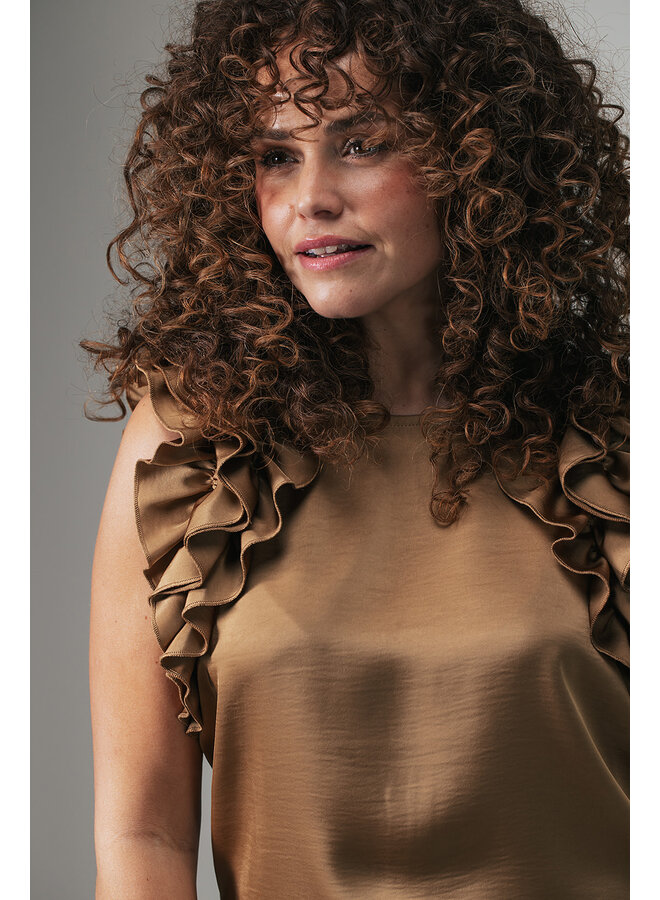 Label Dot Blouse Hazelnoot Molly