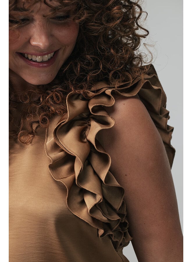 Label Dot Blouse Hazelnoot Molly