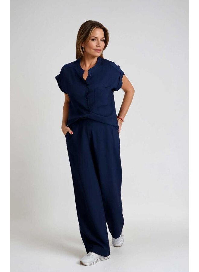 Signe Nature Blouse/Shirt Marine 840355