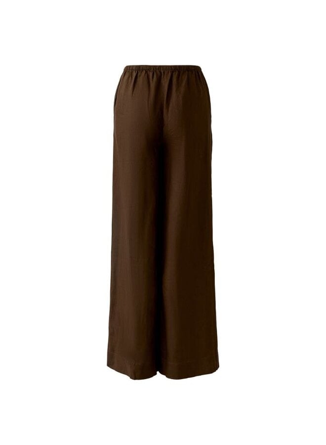 OUI Linnen Broek Bruin 97139
