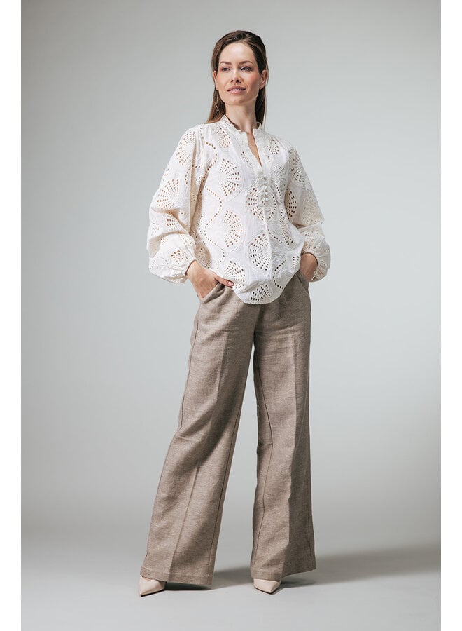 Label Dot Blouse Zand Anneke