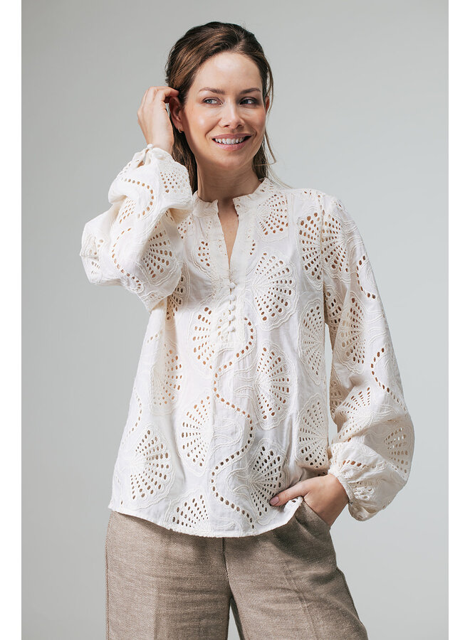 Label Dot Blouse Zand Anneke