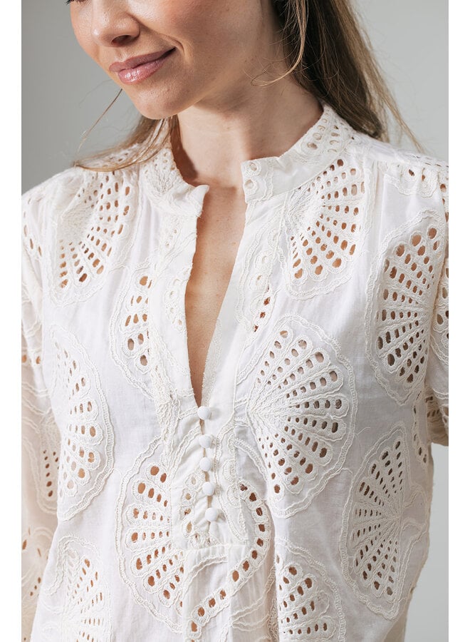 Label Dot Blouse Zand Anneke