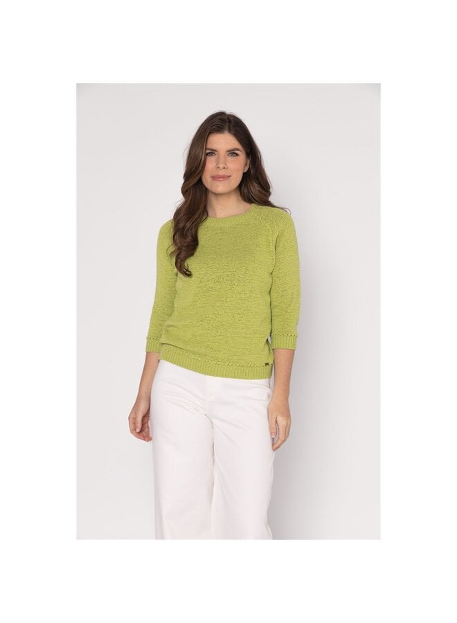 Roberto Sarto Pullover Limegroen 611198