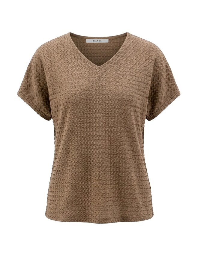 Bianca Shirt Bruin 76034
