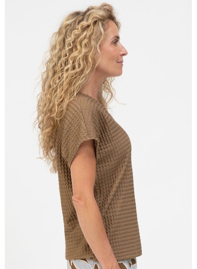 Bianca Shirt Bruin 76034