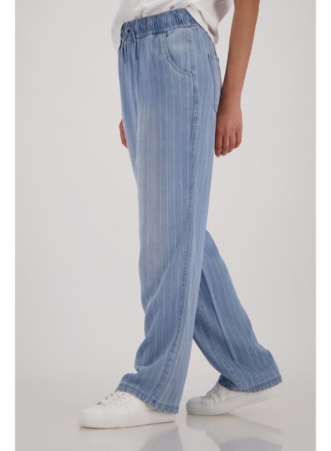 Monari Broek Jeansblauw 410954