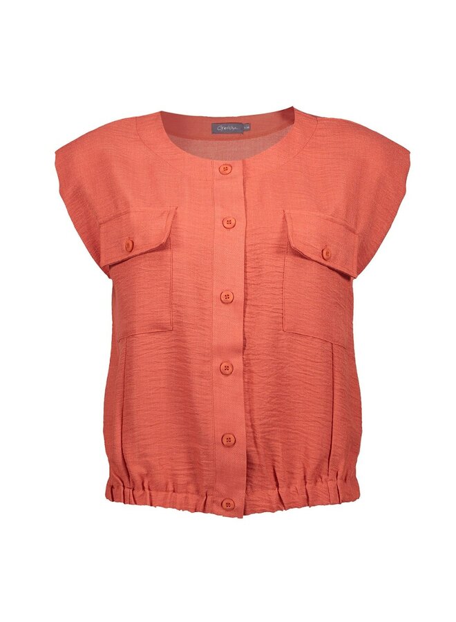 Geisha Blouse Burned Orange 63092-60