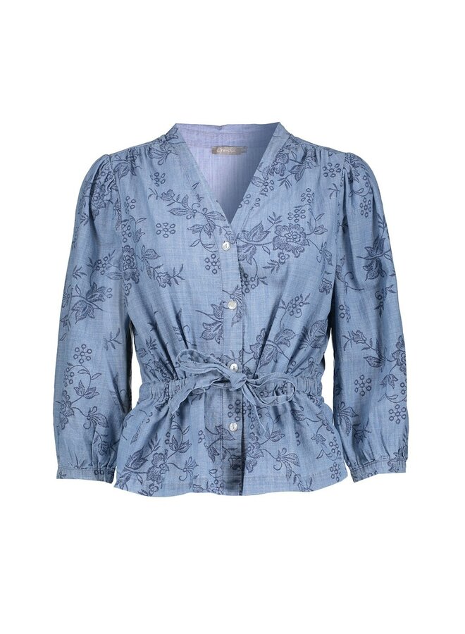Geisha Blousejasje Jeansblauw 63160-70
