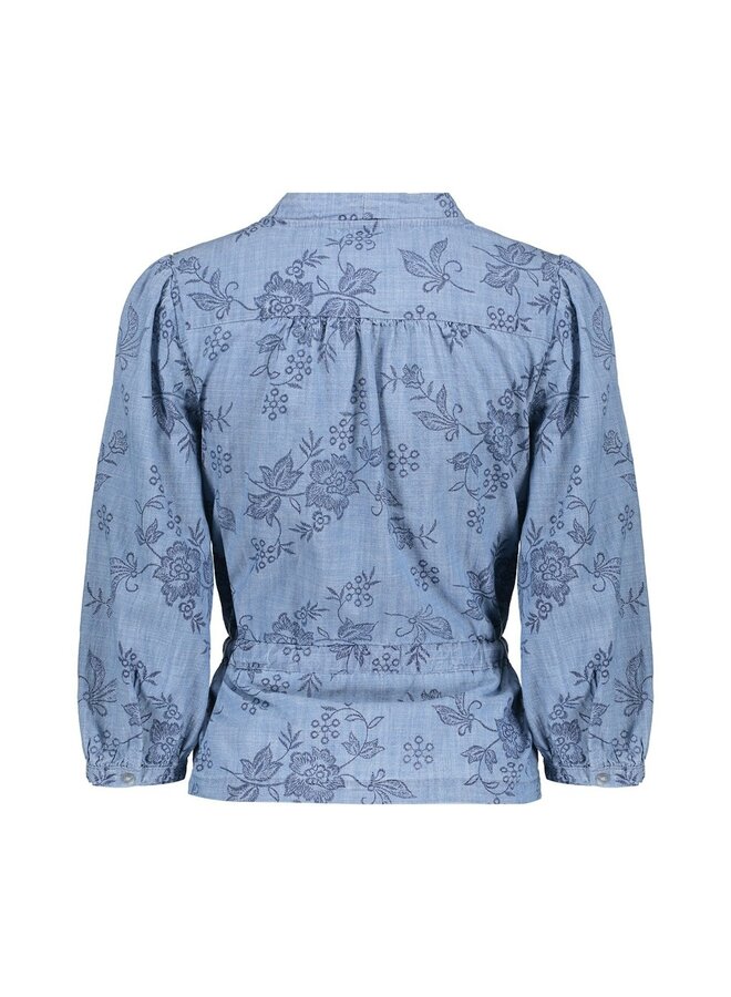 Geisha Blousejasje Jeansblauw 63160-70