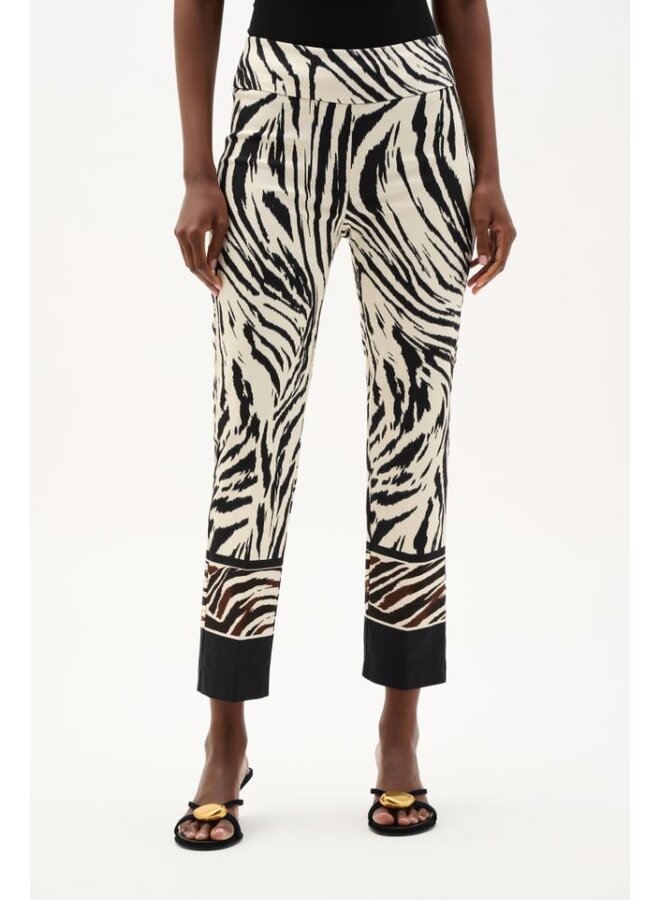 Joseph Ribkoff Broek Zwart/Bruin 262206