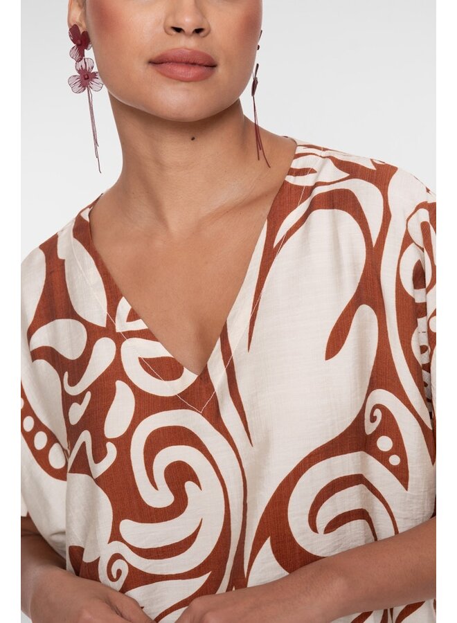 Geisha Blouse Beige 63435-26