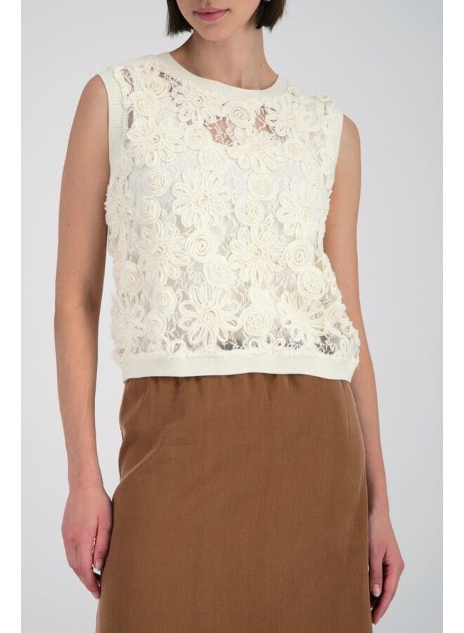 Monari Top Ecru 410858