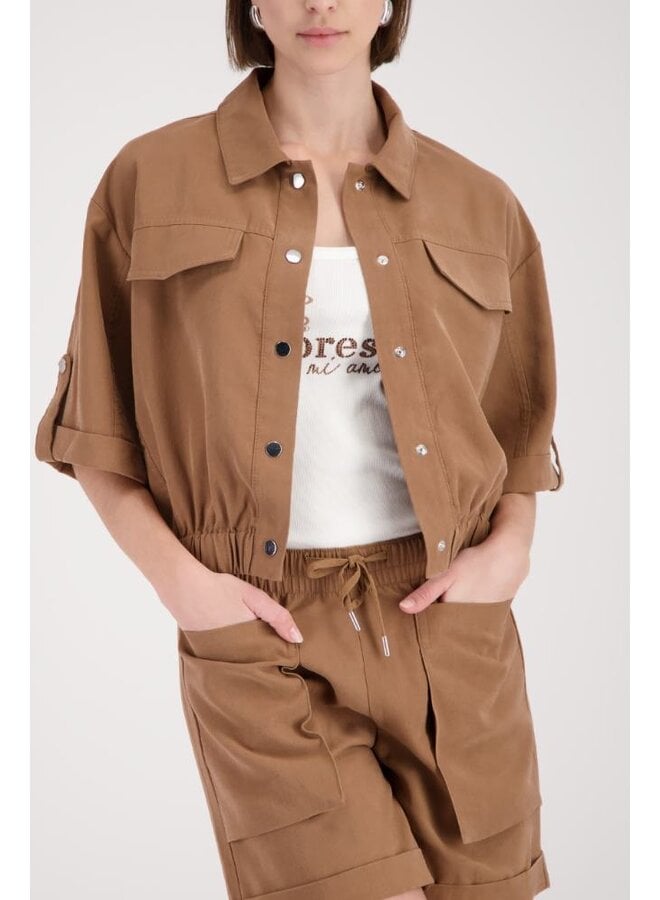 Monari Blouse Jasje Hazelnoot 410742