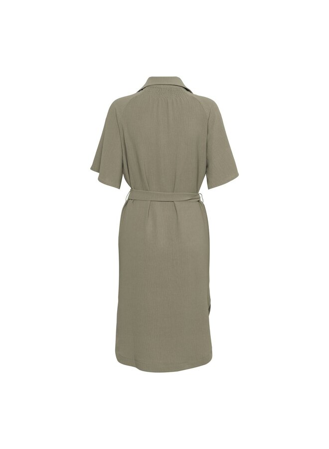 &Co Woman Jurk Khaki Margot Dress DR303