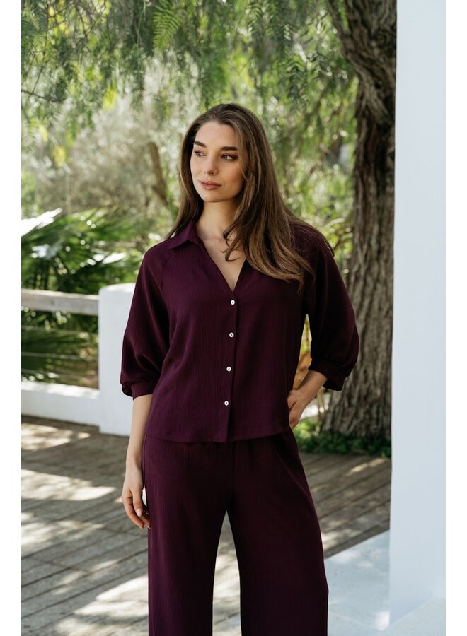 &Co Woman Broek Bourgogne Julie PA443