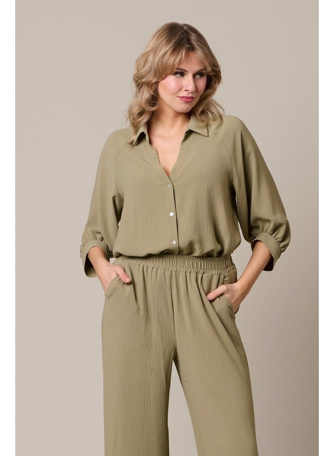 &Co Woman Broek Khaki Julie PA443