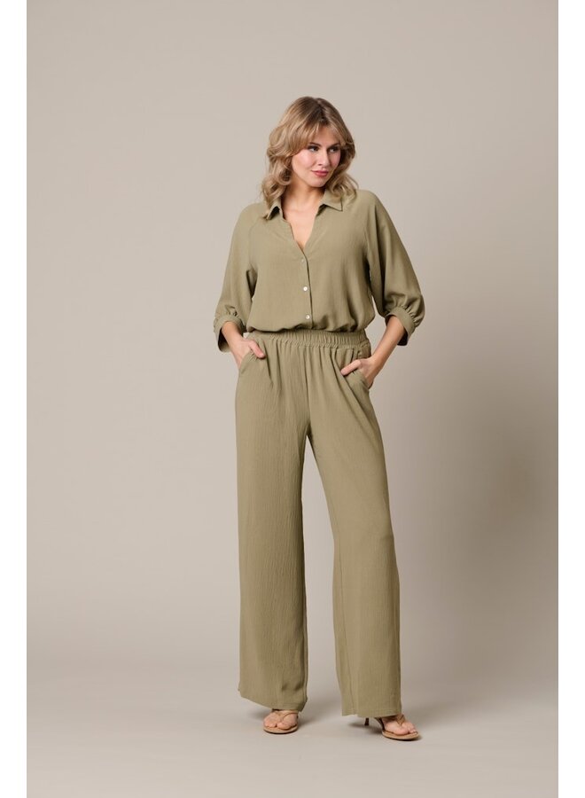&Co Woman Broek Khaki Julie PA443