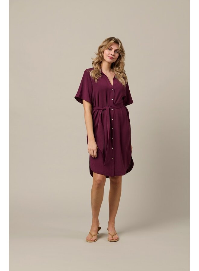 &Co Woman Jurk Bourgogne Margot Dress DR303