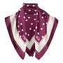 &Co Woman Shawl Bourgogne Dot Scarve AC101