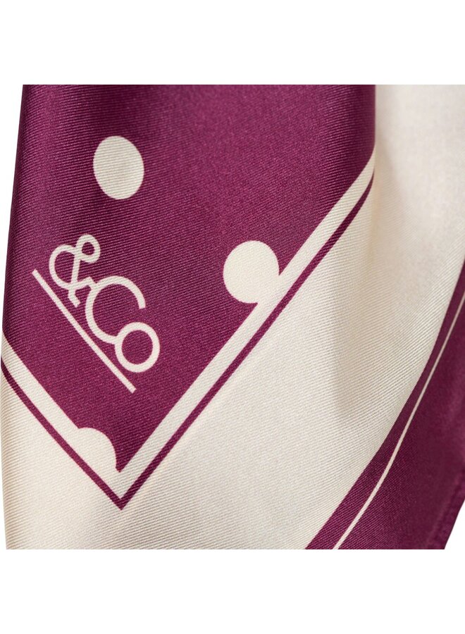 &Co Woman Shawl Bourgogne Dot Scarve AC101