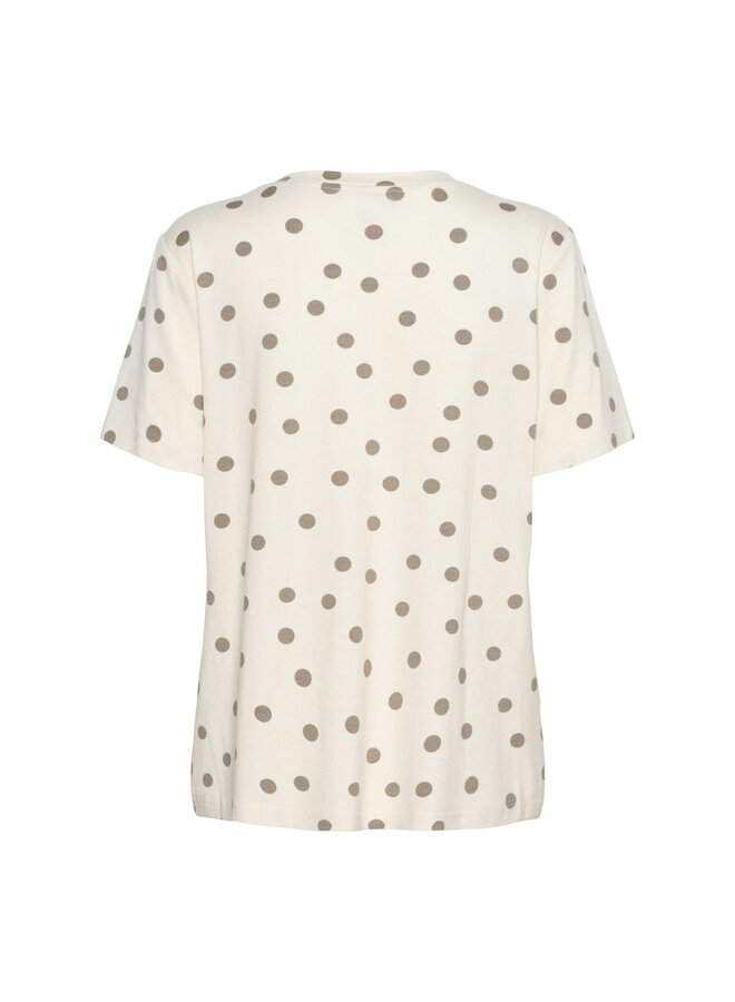&Co Woman Shirt Ecru/Khaki Marley Dot TO373