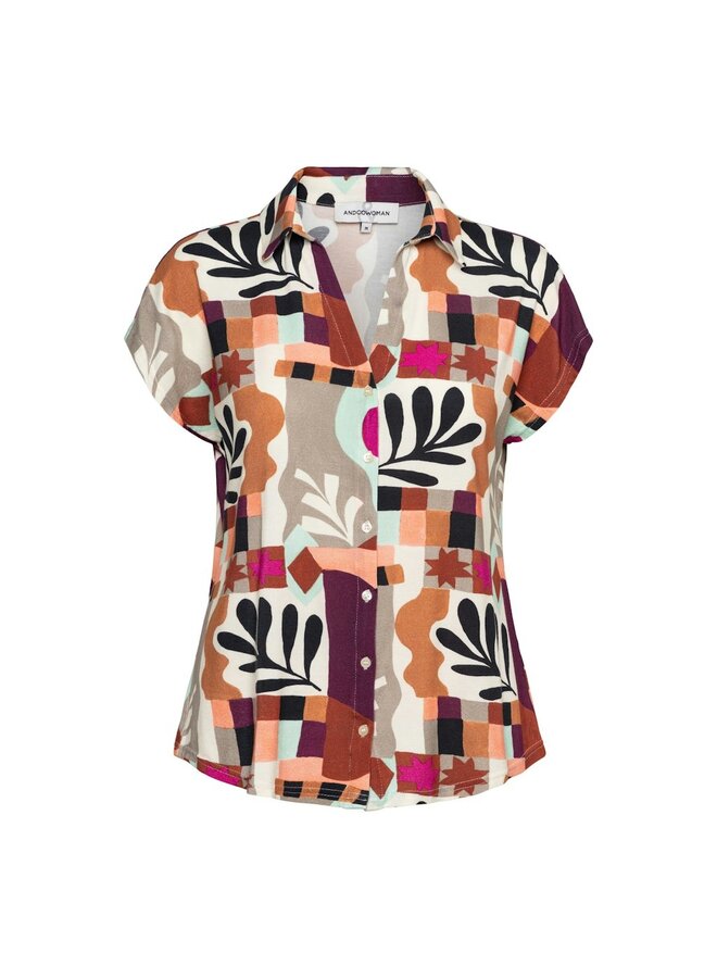 &Co Woman Shirt Kleurrijk Valetta BL439